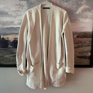 Abercrombie White/Cream Cardigan